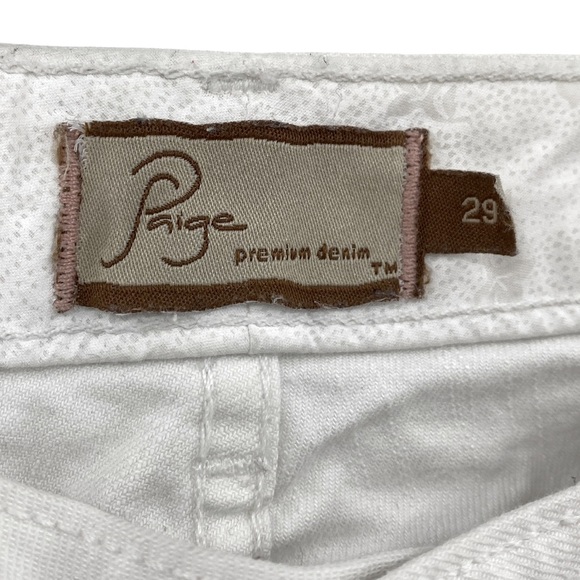 πSALEπ Paige White Benedict Canyon Premium Denim Jeans - Picture 6 of 9